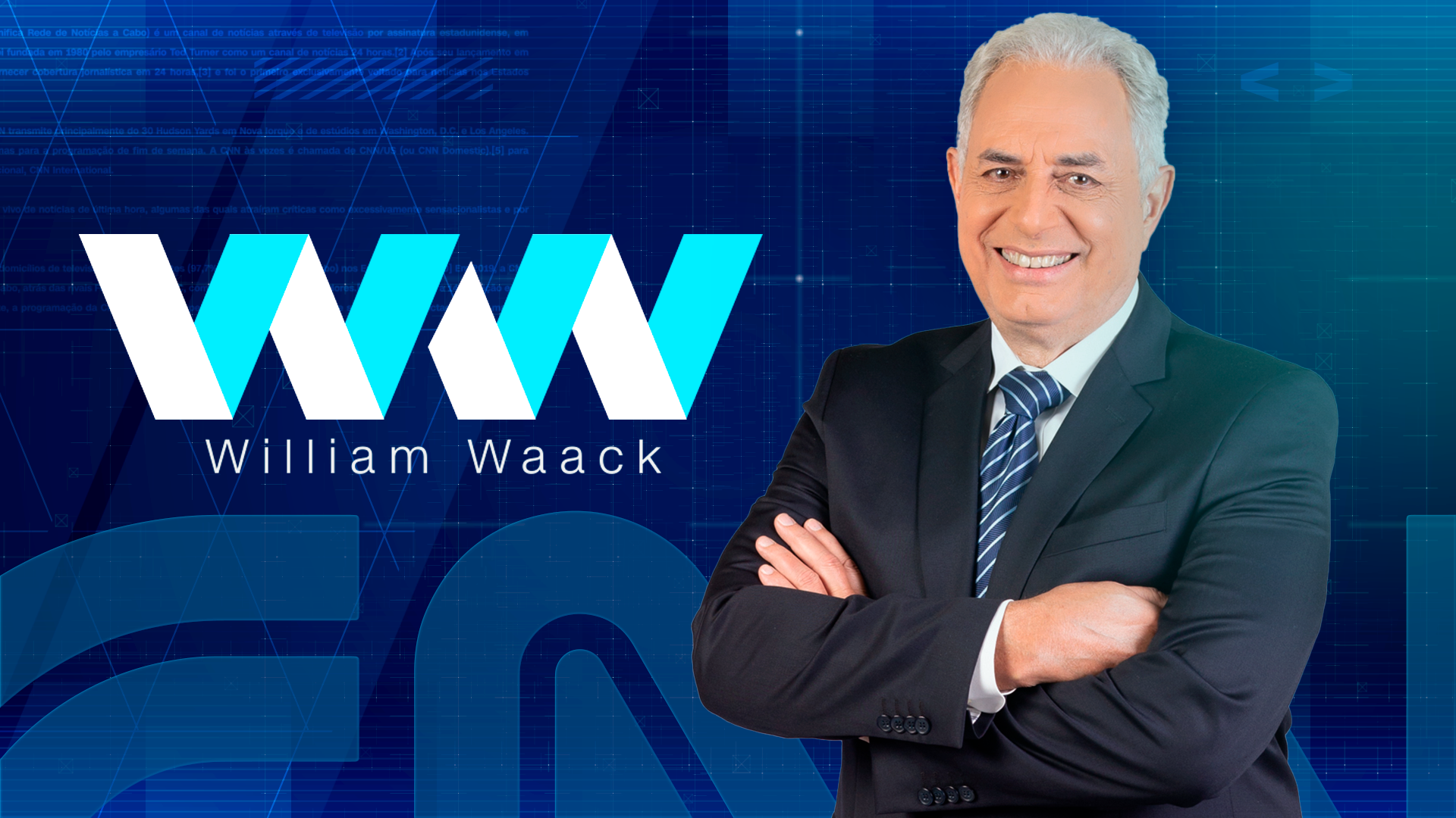 O apresentador do WW, William Waack. Divulgação/CNN Brasil